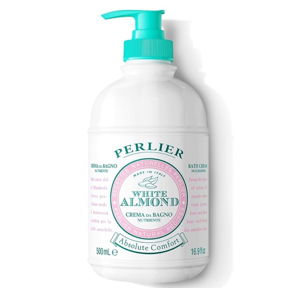 *NEW* PERLIER WHITE ALMOND ABSOLUTE COMFORT BATH CREAM 16.9oz - Picture 1 of 5